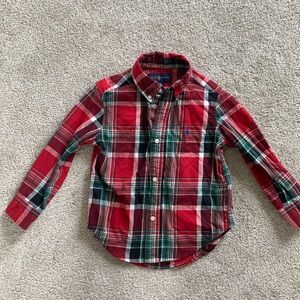 SOLD Christmas top Ralph Lauren button down